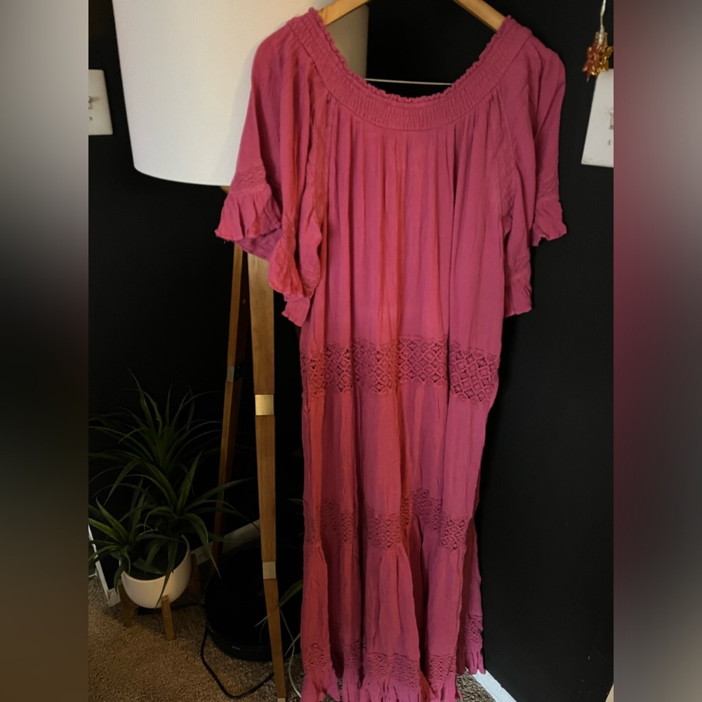 NWT FREE PEOPLE Dream On Maxi Dress In Soothing Petals MSRP $108 - Picture 10 of 10